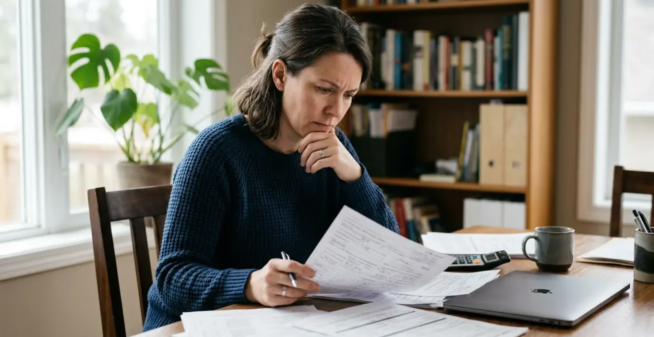 Conducteur étudiant attentivement des documents d'assurance dans un environnement calme